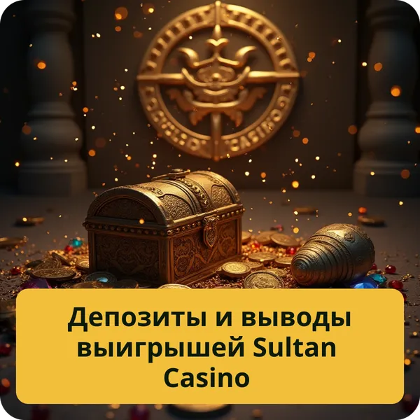 Депозиты и выводы выигрышей Sultan Casino